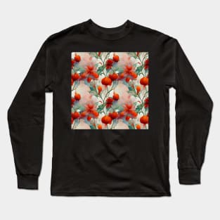 dreamy floral christmas Long Sleeve T-Shirt